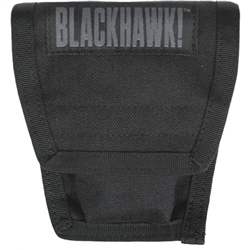 BLACKHAWK MOLLE DOUBLE HANDCUFF CASE WITH SPEED CLIPS, BLACK