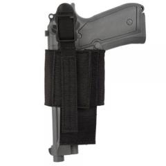 BLACKHAWK VELCRO ADJUSTABLE HOOK-BACK HOLSTER, BLACK