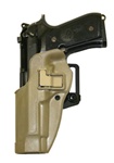 BLACKHAWK&reg; CQC&trade; SERPA&reg; COYOTE TAN HOLSTER FOR BERETTA 92/96 (LEFT-HANDED)