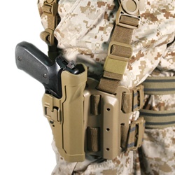 BLACKHAWK LEVEL 2 TACTICAL SERPA HOLSTER, BERETTA 92/96, RIGHT-HANDED, COYOTE TAN