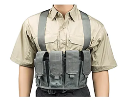 Blackhawk Chest Magazine Pouch, M16/M4, 4 Rifle/ 2 Pistol, Urban Gray