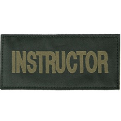 INSTRUCTOR PATCH (OD GREEN ON BLACK)