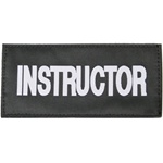 INSTRUCTOR PATCH (WHITE ON BLACK)