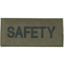 SAFETY PATCH (BLACK ON OD GREEN)