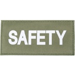 SAFETY PATCH (WHITE ON OD GREEN)