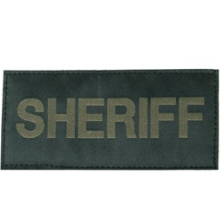 SHERIFF PATCH (OD GREEN ON BLACK)