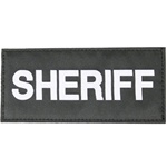 SHERIFF PATCH (WHITE ON BLACK)