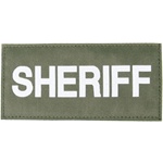 SHERIFF PATCH (WHITE ON OD GREEN)