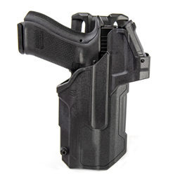 BLACKHAWK 44NB61BK T-SERIES L2D LIGHT-BEARING RED DOT SIGHT (RDS) DUTY HOLSTER, SIG P320 WITH STREAMLIGHT TLR-1/2, RIGHT HANDED