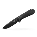 BENCHMADE 430BK-02 REDOUBT, BLACK BLADE, BLACK HANDLE