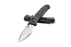 BENCHMADE MODEL 535-3 FULL SIZE BUGOUT, CARBON FIBER HANDLE, SATIN BLADE