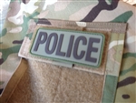 TPS POLICE POCKET FLAP PATCH, PVC, MULTICAM, WITH VELCRO