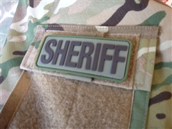 TPS SHERIFF POCKET FLAP PATCH, PVC, MULTICAM, WITH VELCRO