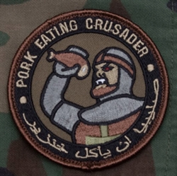 MSM PORK EATING CRUSADER PATCH, FOREST