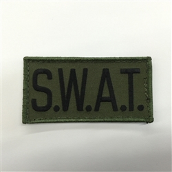 S.W.A.T. PATCH, BLACK ON OD