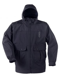 PROPPER Defender Gamma Long Rain Duty Jacket with Drop Tail, LAPD Navy, SMALL