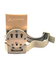 G-CODE RTI OPTIMAL DROP PLATFORM W/ THIGH STRAP, 2IN BELT, TAN