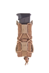 HSGI MOLLE MOUNTED PISTOL TACO, UNIVERSAL SINGLE, COYOTE