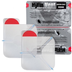 NORTH AMERICAN RESCUE HYFIN VENT CHEST SEAL TWIN PACK