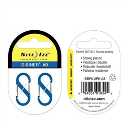 NITE IZE S-BINER #0, BLUE