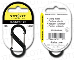 NITE IZE S-BINER #2, BLACK