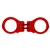 Peerless, 850C Hinged Handcuff, Red