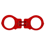 Peerless, 850C Hinged Handcuff, Red