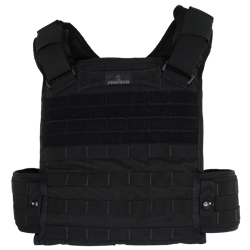 Protech Tactical Plate Carrier, Black, Large (Up to 50" torso)