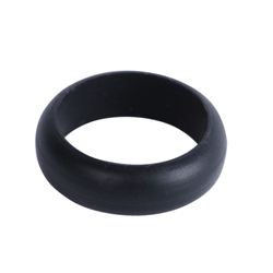 Silicone Wedding Band, Black, Size 10