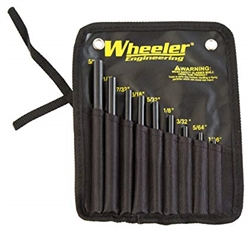 Wheeler 9 Piece Roll Pin Punch Set