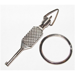 Flat Knurl Swivel Key, Nickel