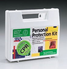 Bloodborne Pathogen Kit with CPR Barrier, First Aid Only, 213-F