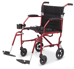 Transport Chairs - Medline Freedom Transport Wheelchair. MDS808200SLRR, MDS808200SLBR