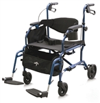 Medline Translator Transport Wheelchair and Walker, MDS808200TR