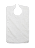 Medline Adult Terry Cloth Bib and Clothing protector, protects clothing while eating. MDT014120