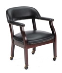 BOSS Traditional Captain Chair with Casters NEW !!