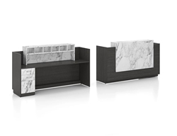 New Candex 6' Reception desk with Marble Look
