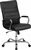 HIGH BACK BLACK EXECUTIVE SWIVEL CHAIR WITH CHROME BASE AND ARMS