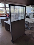 NEW Free standing Half Ribbed Lexan panel divider.