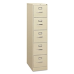 HON 5 Drawer Letter Size Vertical File Cabinet