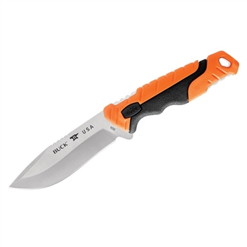 Buck Knives - Pursuit Pro Large Fixed Knife - Orange Handle - 0656ORS-B