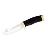 Buck Knives - Zipper - Fixed Knife w/ Guthook - Black Handle - 0691BKG-B
