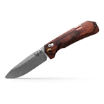 Benchmade - Grizzly Creek - Stabilized Wood - Orange Ascents - 15062