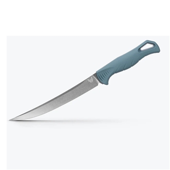 Benchmade - Fishcrafter 7" Trailing Point - Depth Blue Santoprene Handle - 18010