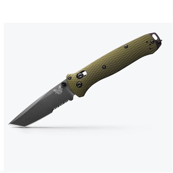 Benchmade - Bailout Serrated - Woodland Green Handle - 537SGY-1