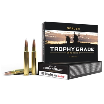 Nosler Trophy Grade - 280 Ackley Improved - 140 gr. - AccuBond - 20 CT