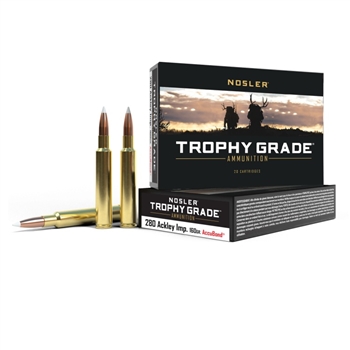 Nosler Trophy Grade - 280 Ackley Improved - 160 gr. - AccuBond - 20 CT