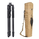 Desert Tech - PRO39-MIL ASFPL Carbon Fiber Tripod System - 145 lb. Load Rating - FDE Soft Case