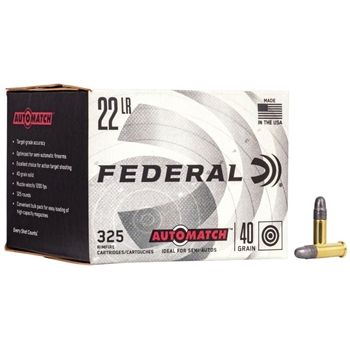 Federal Champion Rimfire - 22 LR - 40 gr. - Lead Round Nose - 325 CT