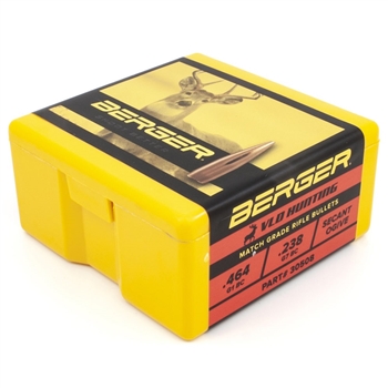 Berger - 30 Cal (.308) Projectiles - 155 gr. - VLD Hunting - 100 CT - 30508